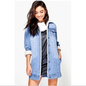 Boohoo Denim Sherpa Jacket Small